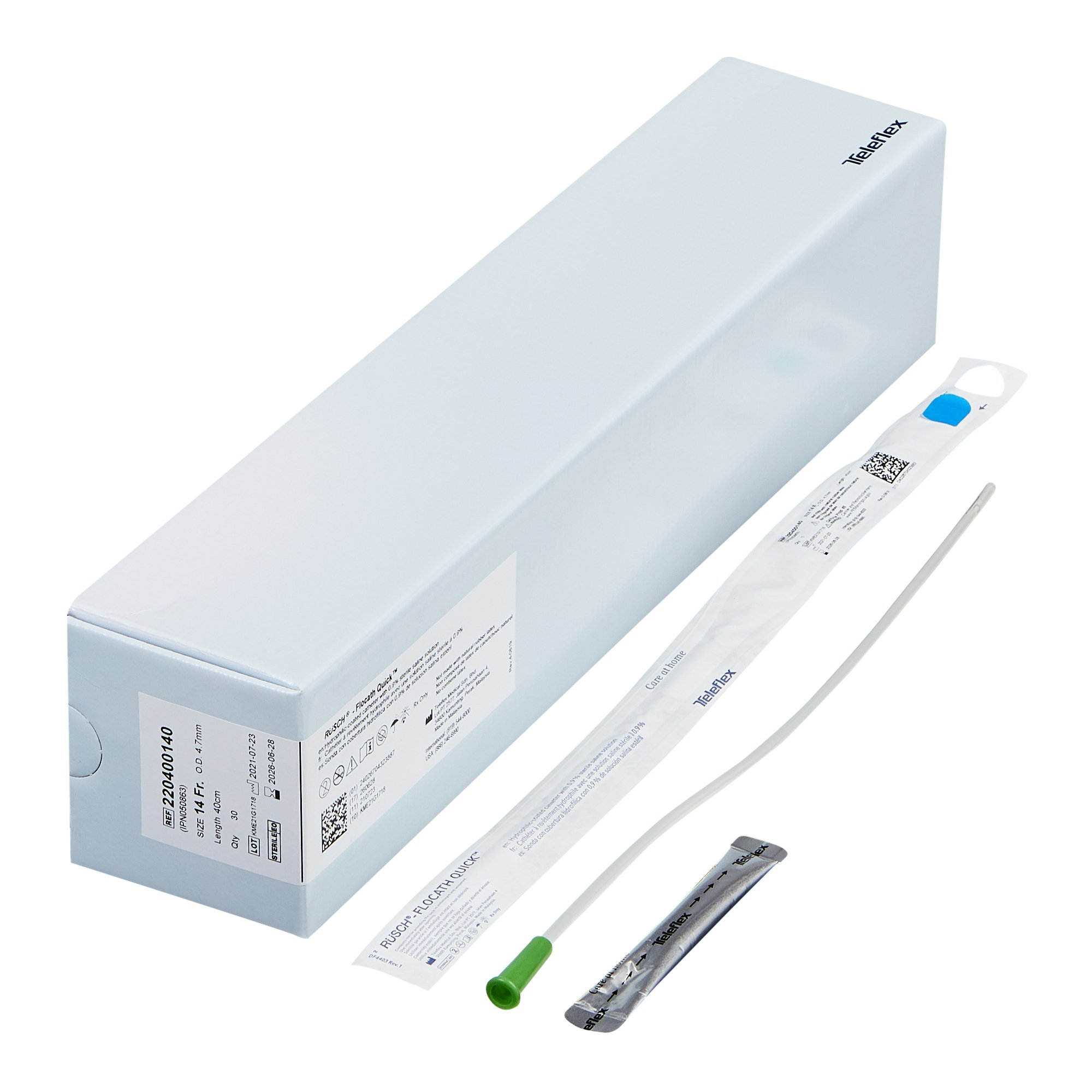 FloCath QUICK Urethral Catheter, 14 Fr., Unisex, Straight MK 762829