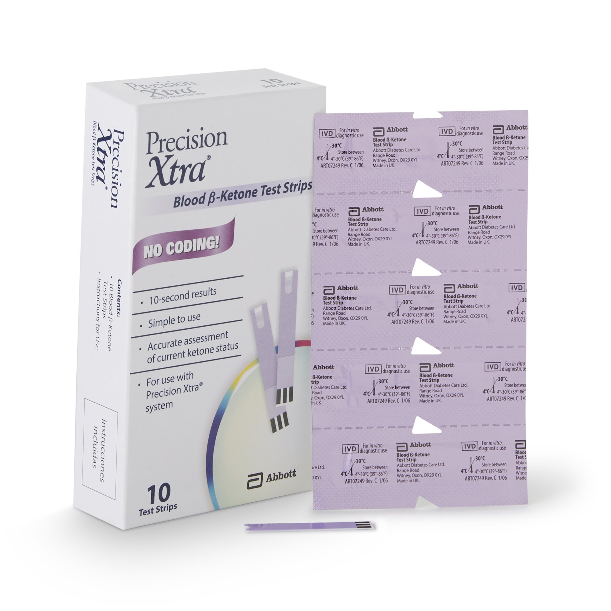 Precision Xtra Blood Ketone Test Strips MK 647191