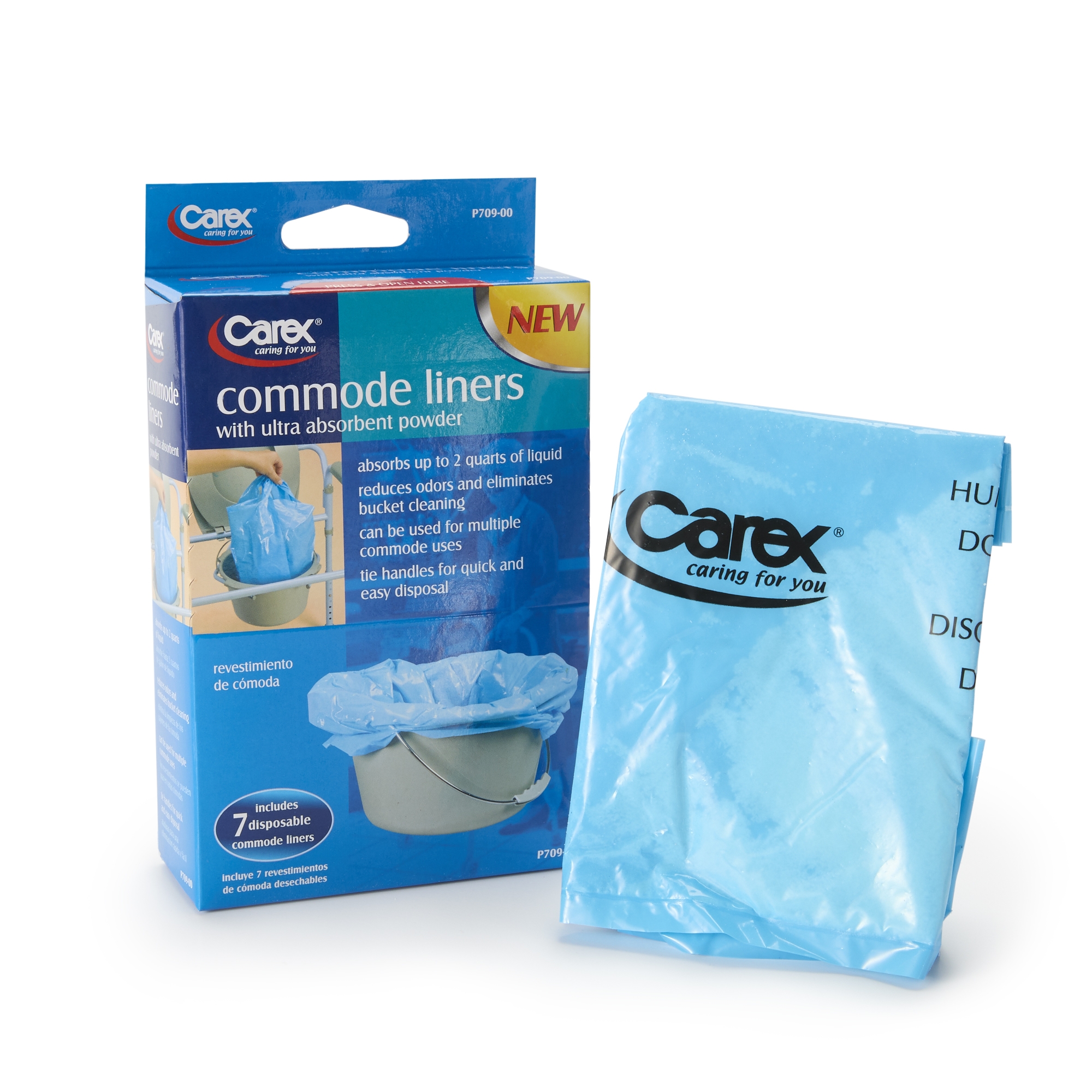 Carex Commode Liner, 14 x 14 Inch MK 955317