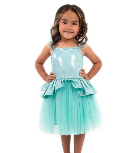 Little Adventures Teal Tutu Dress, Size S (Ages 1-3)
