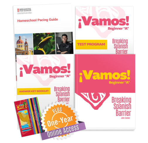 Breaking the Spanish Barrier 1A: Vamos! Homeschool Package
