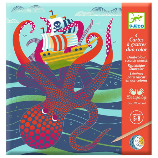 Topsy-Turvy Dual-Color Scratch Cards