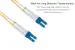 1 Meter LC-LC OS2 UPC Fiber Patch Cable, 9/125 Singlemode Duplex