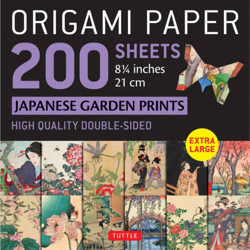 Origami Paper - 200 Sheets Japanese Garden Prints 8 1/4"