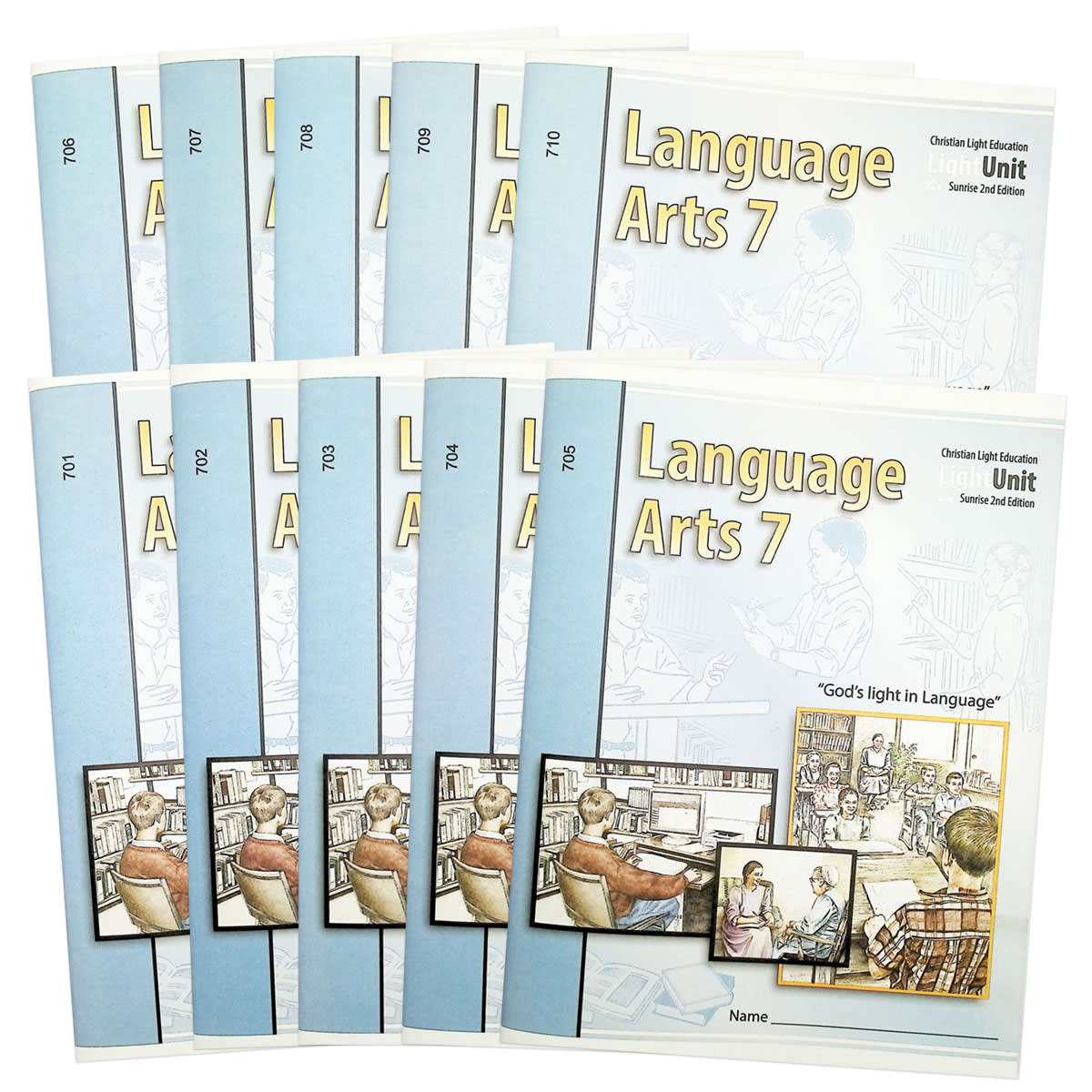 Language Arts LightUnit 701-710 Set Sunrise 2nd Edition