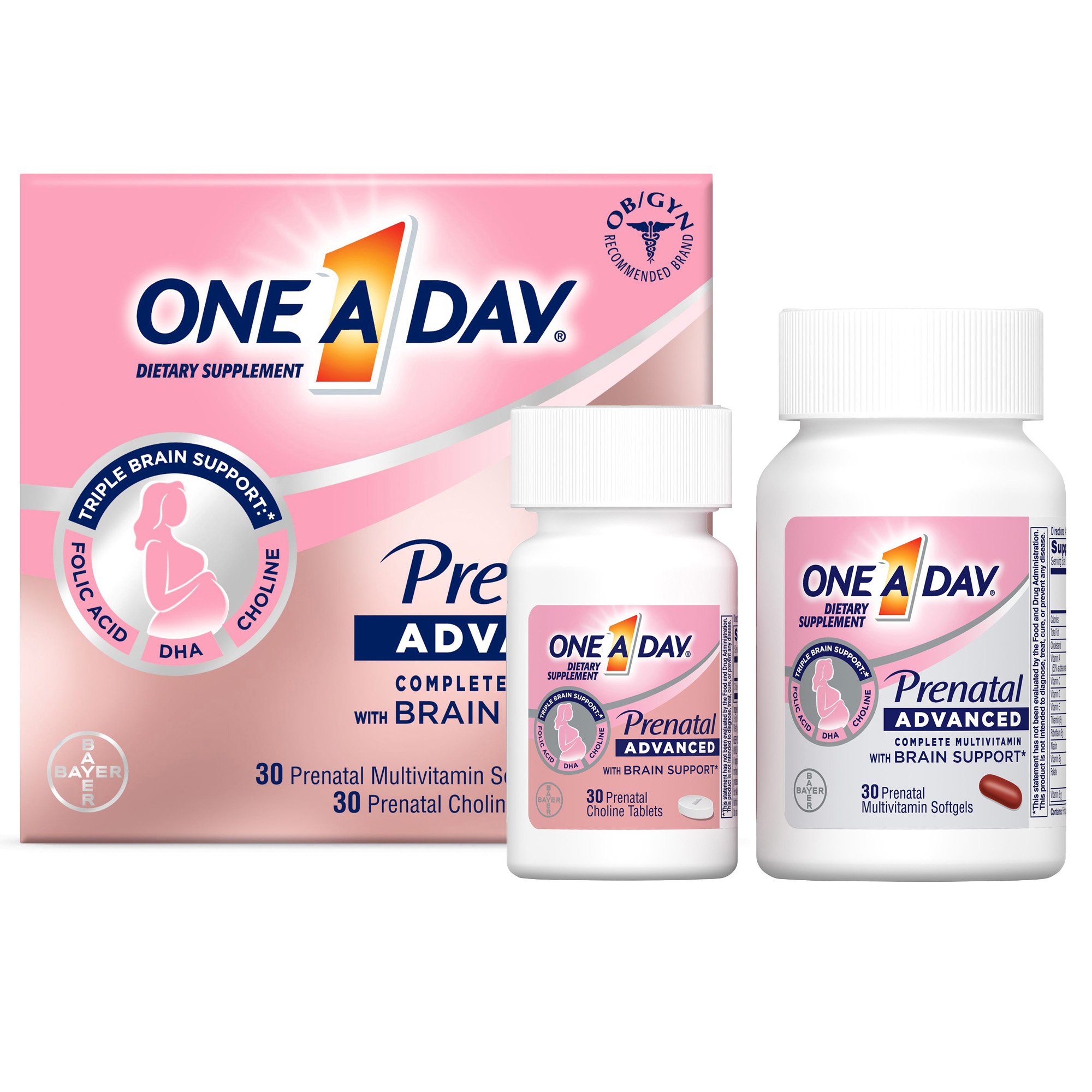 One A Day Prenatal Advanced Softgels and Tablets MK 1229943