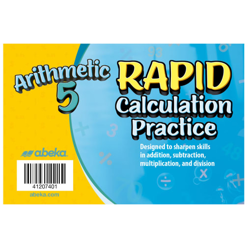 Abeka Arithmetic 5 Rapid Calculation Practice Cards