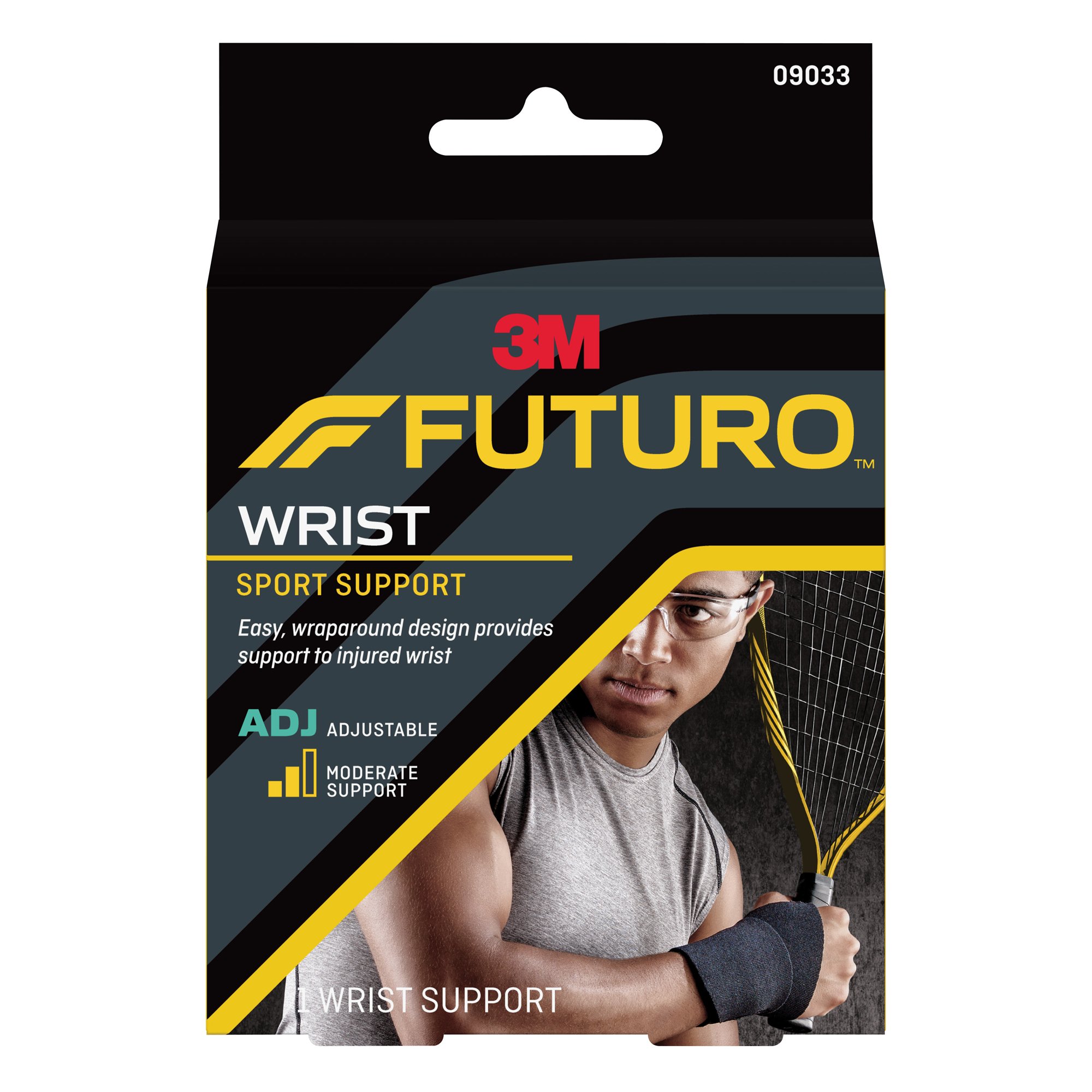 3M Futuro Adult Sport Wrist Support, Adjustable from 4.5 to 9.5 Inches MK 846861