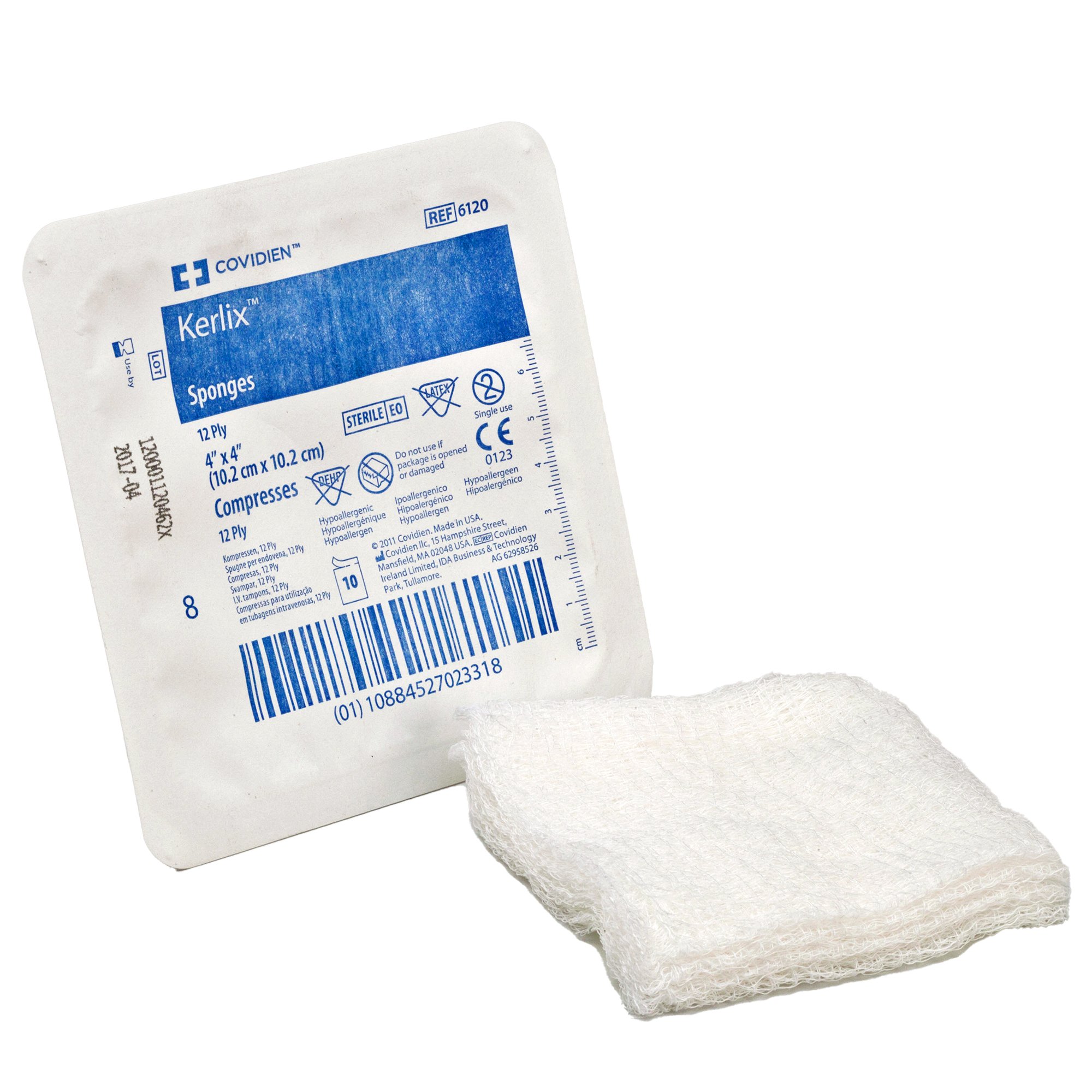 Kerlix Sterile USP Type VII Fluff Dressing, 4 x 4 Inch, 12-Ply MK 915351