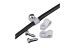 R-Type Cable Clamp 1/4in Clear 100pk