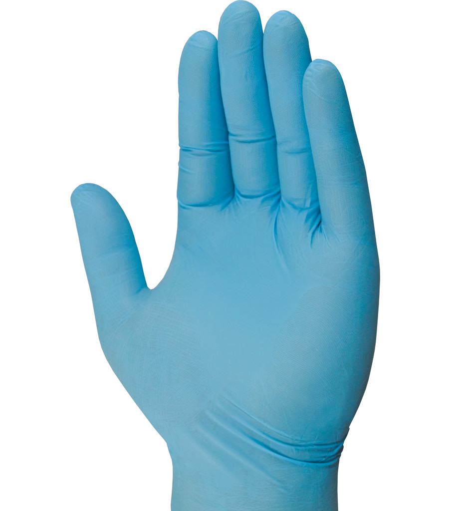 5 Mil Blue Nitrile Gloves (Pack of 100), Blue, large image number 1