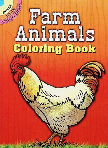 Farm Animals Small Format Coloring Book