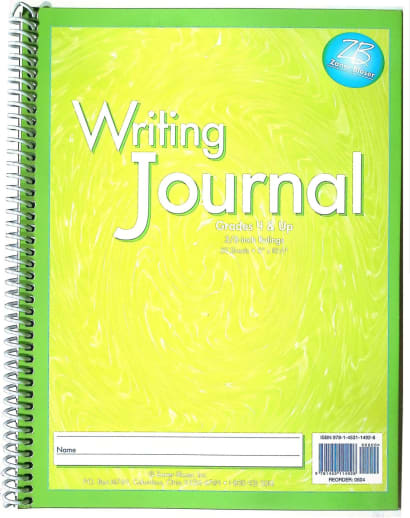 Writing Journal Z/B Green, Gr. 4+, 3/8" rule