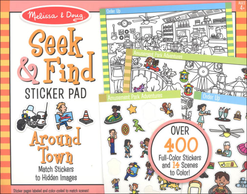 Melissa & Doug Seek & Find Sticker Pad - Around Town