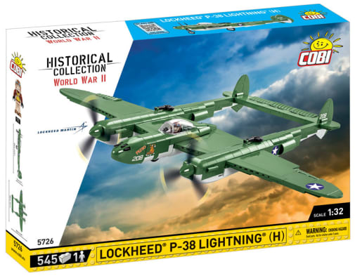 COBI Lockheed P-38 Lightning (H) Fighter Aircraft - 545 pieces (World War II Historical Collection)
