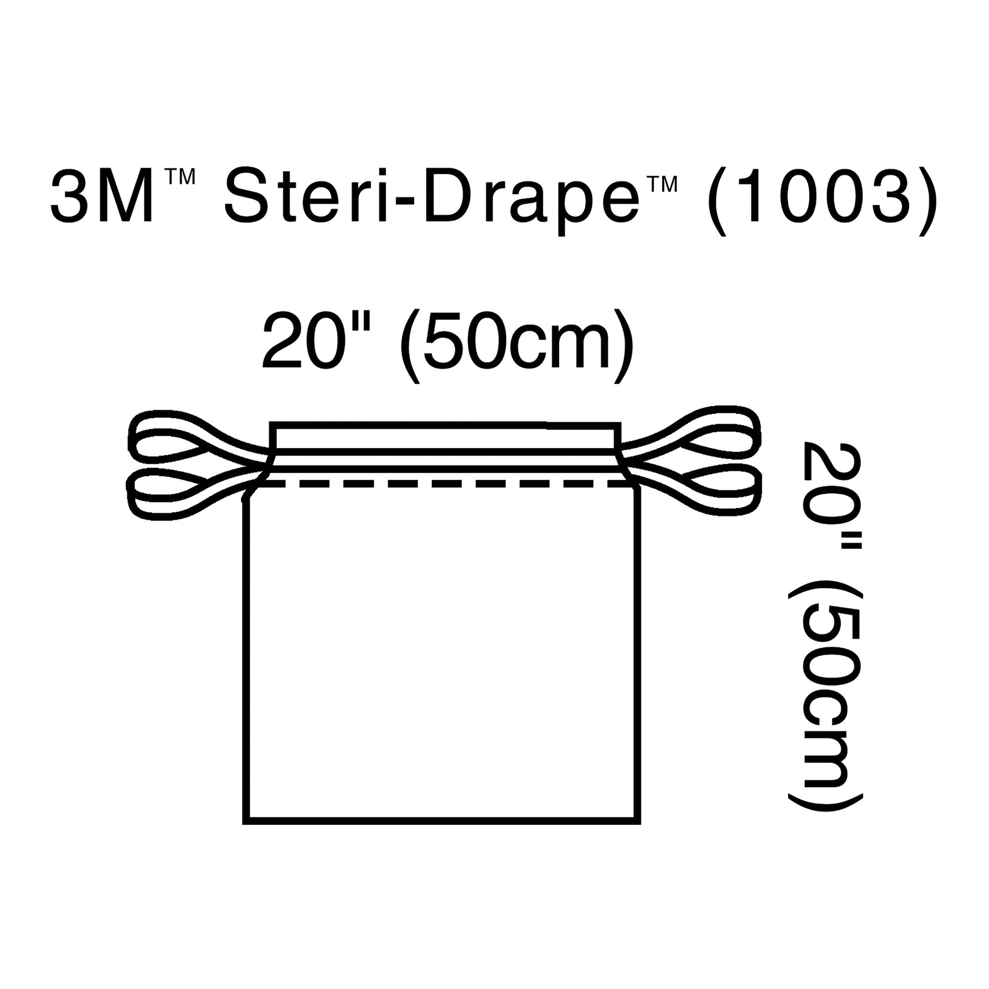 3M Steri-Drape Sterile Isolation Surgical Drape, 20 x 20 Inch MK 142526