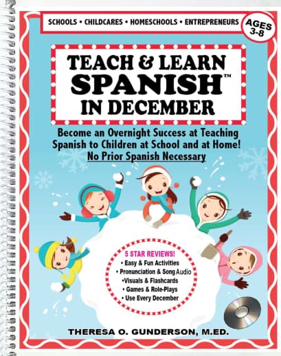 Teach & Learn Spanish in December (Book with QR code)