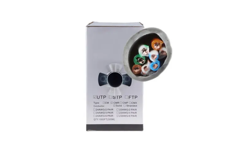 Cat5E Ethernet Cable, 1000' Pull Box, 350MHZ UTP, Gray Cat5E Ethernet Cable, 1000' Pull Box, 350MHZ UTP, Gray
