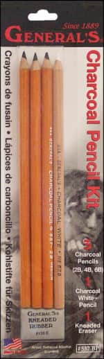 General's Charcoal Pencil Kit (4 count)