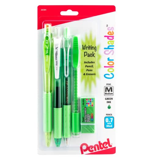Pentel Color Shades Writing Packs - Pastel Green