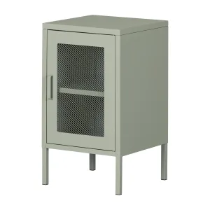 Metal Mesh 1-Door Nightstand