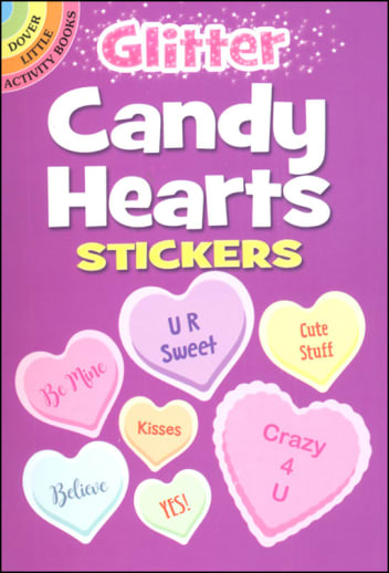 Glitter Candy Hearts Stickers