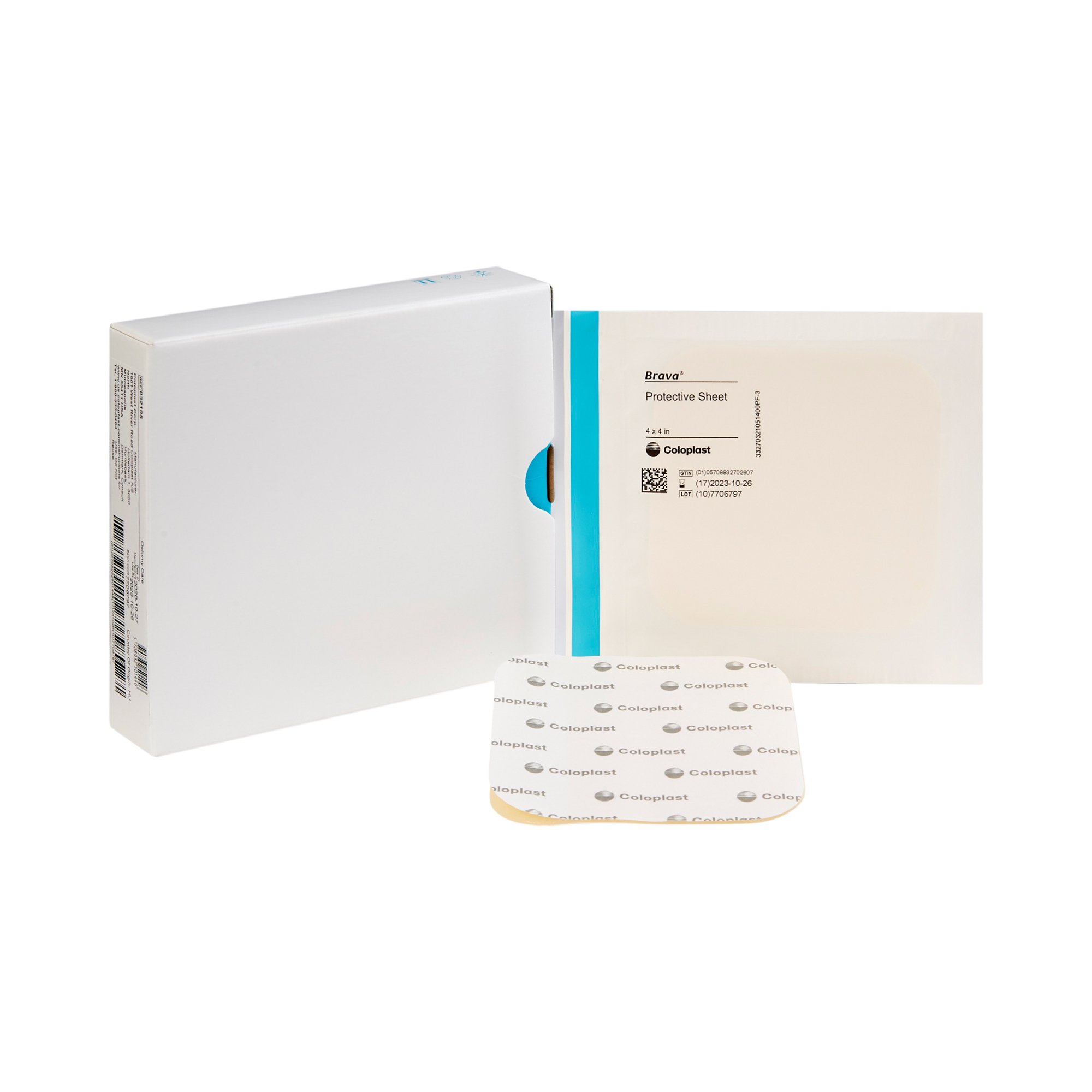 Brava Stoma Skin Protective Sheet, 4 x 4 Inch MK 801860