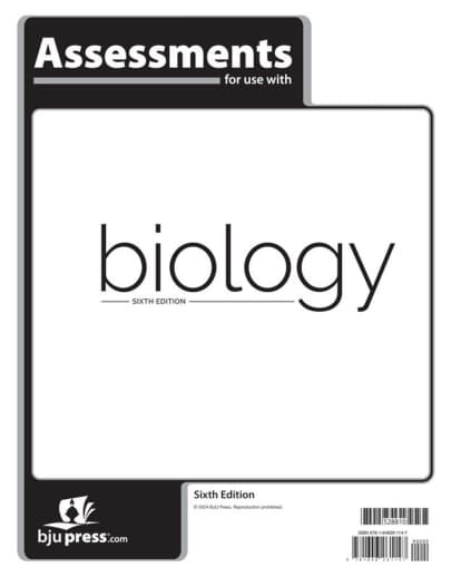BJU Press Biology Assessment 6th Edition
