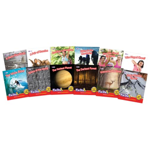 Fix Its Readers Suffixes Phase 6 Non-Fiction (set of 12)
