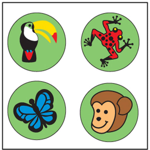 Rainforest Incentive Stickers