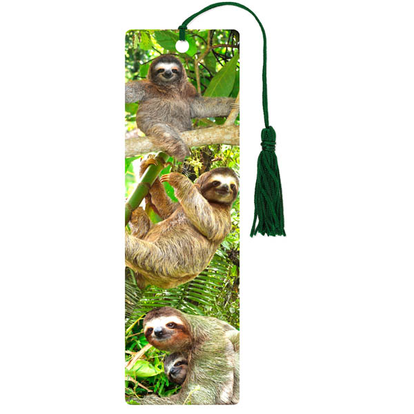 Sloths 3-D Bookmark