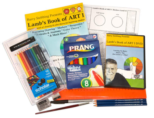 Lamb's Book of Art Book 1 with Art Supplies and DVD