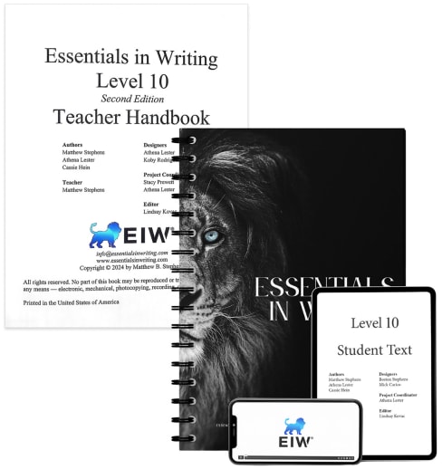 Essentials in Writing Level 10 Bundle (Textbook, Teacher Handbook and Online Video Access) 2nd Edition
