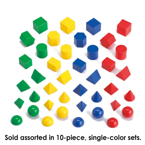 Geometric Shapes (Plastic 3D based on 1" size)