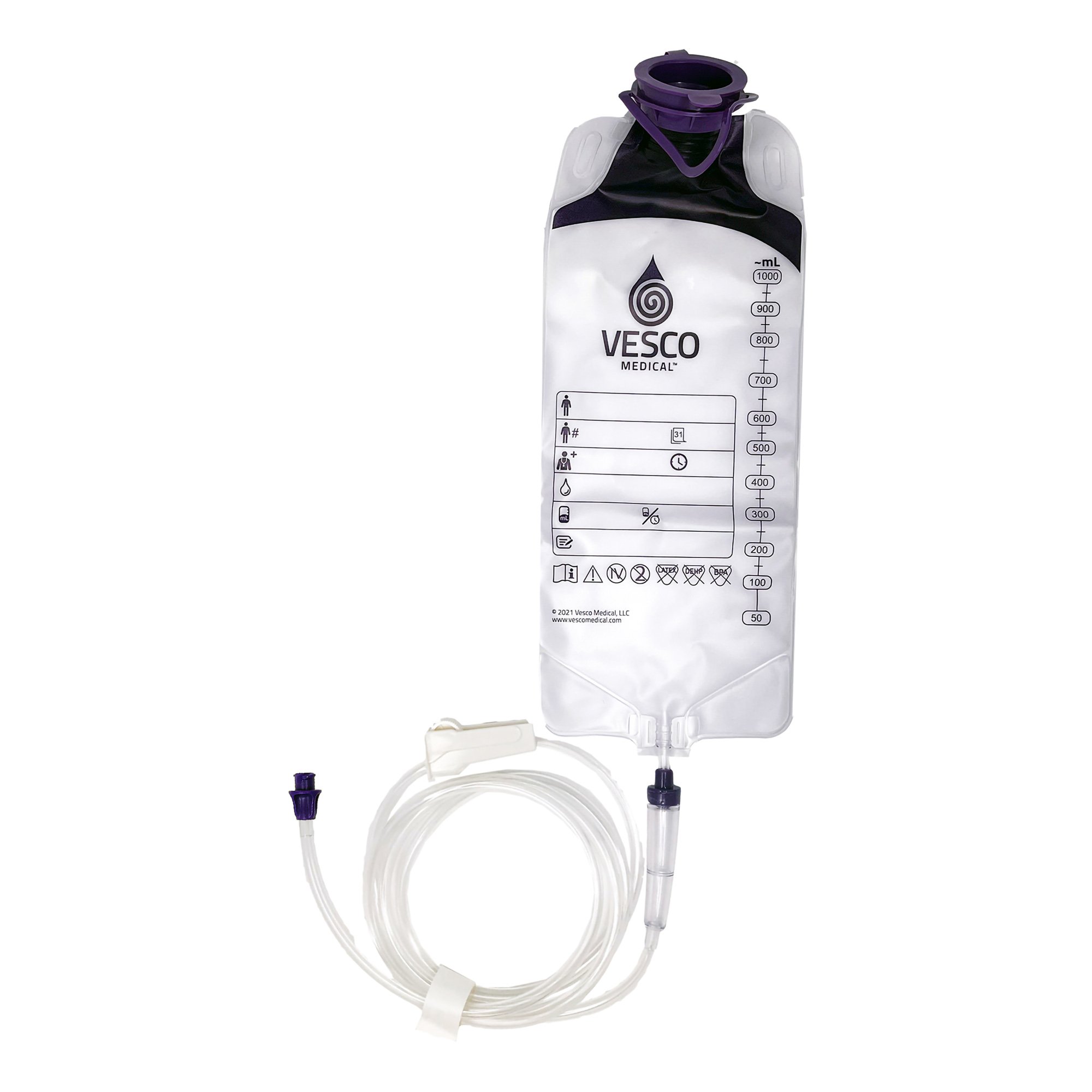 Gravity Feeding Bag Set with ENFit Connector 1000 mL PVC MK 1204762