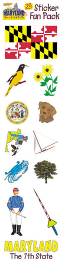 Maryland Experience State Sticker Fun Pack