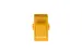 Cat6 RJ45 Inline Coupler Type Keystone Jack, Yellow