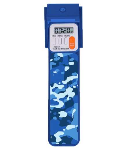 Mark-My-Time 3D Digital Booklight Blue Camouflage
