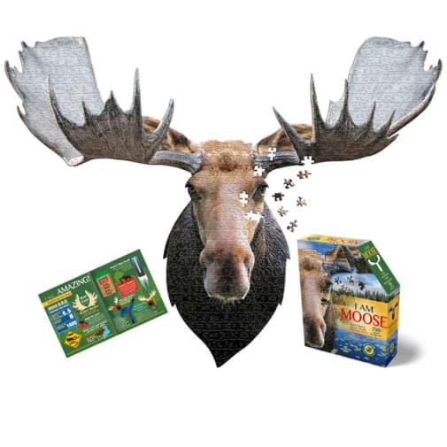 I AM Moose Shaped Jigsaw Puzzle - 700 pieces