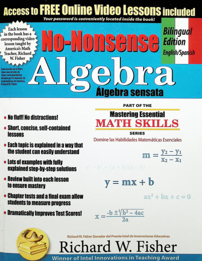No-Nonsense Algebra, Bilingual Edition (English/Spanish)