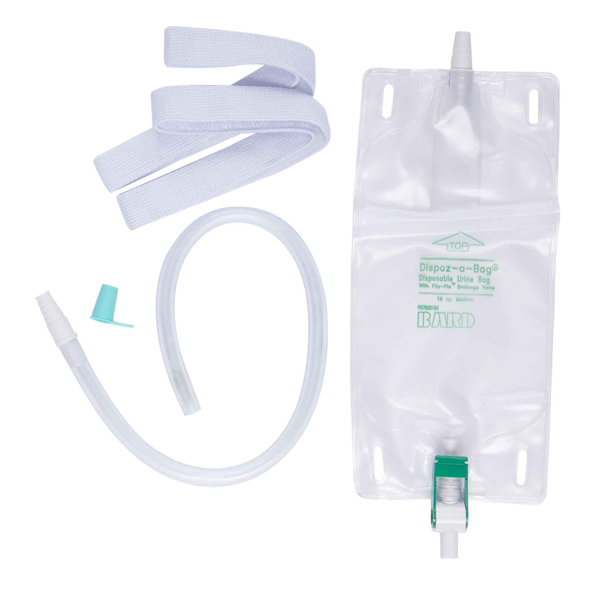 Bard Dispoz-a-Bag Urinary Leg Bag, Flip-Flo Valve, 19 oz MK 191454