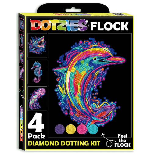 Dotzies Flock: Neon Gems - Underwater Animals
