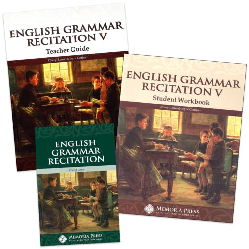 Memoria Press English Grammar Recitation Book V Set