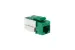 Cat6A RJ45 110 Type Keystone Jack, Green