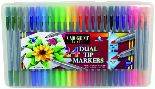 Dual-Tip Oil Markers 24-Count Set