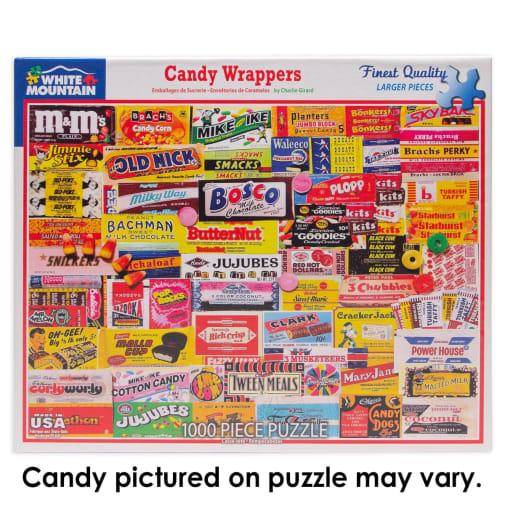 Candy Wrappers Collage Jigsaw Puzzle (1000 piece)