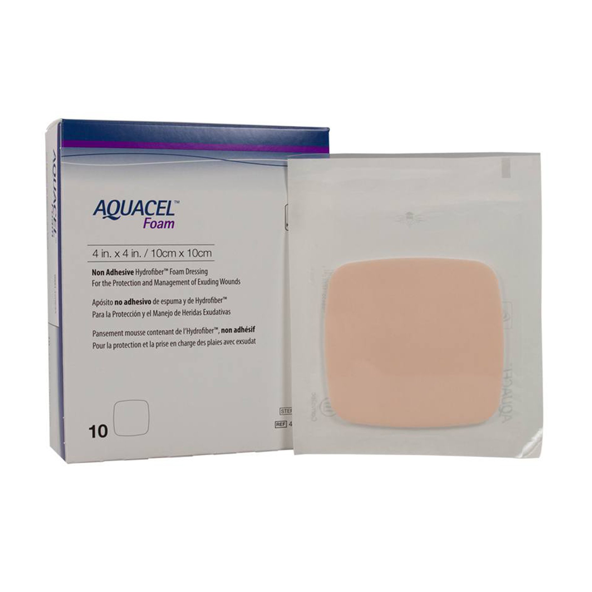 Aquacel Nonadhesive without Border Foam Dressing, 4 x 4 Inch MK 802589