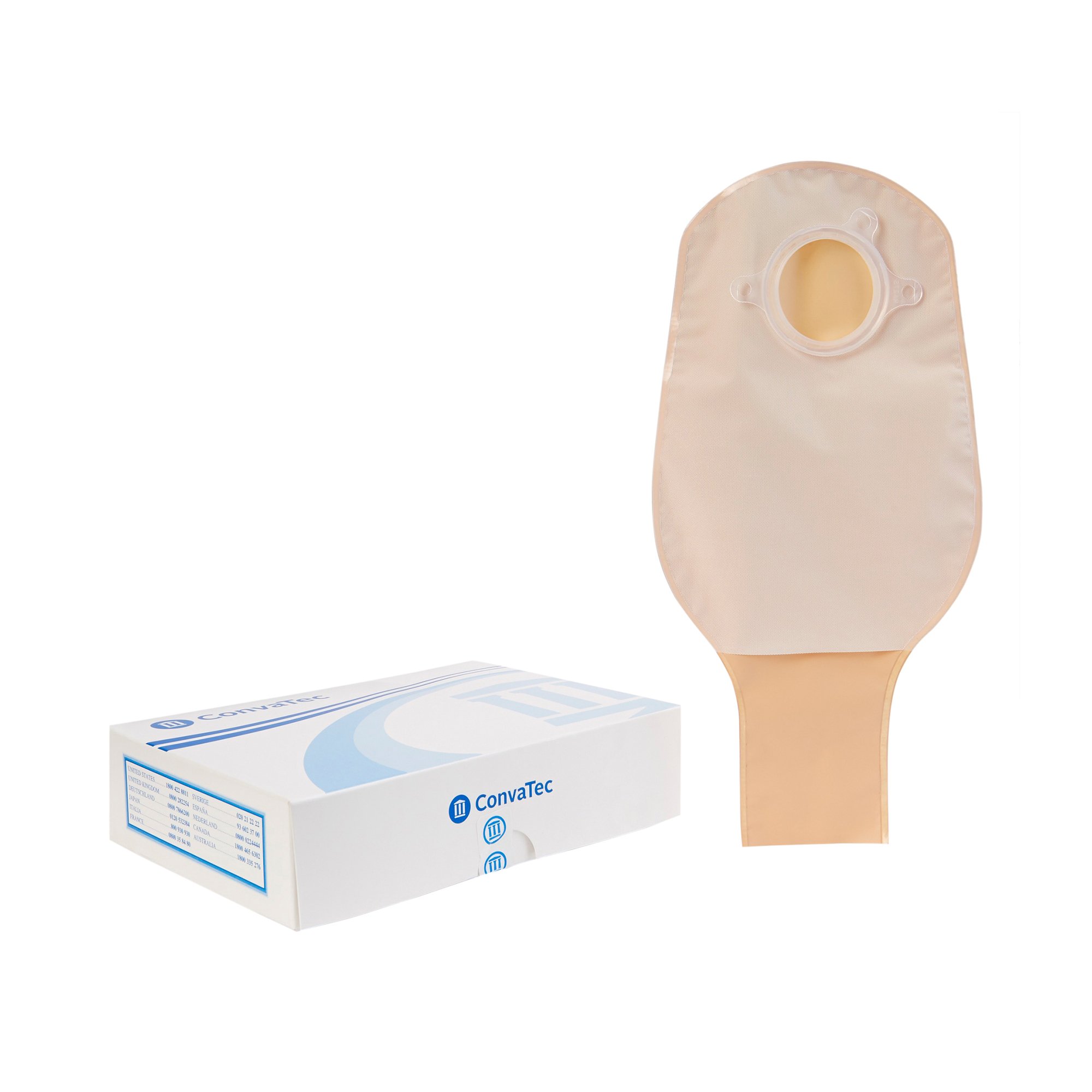 Sur-Fit Natura Opaque Colostomy Pouch, 12-Inch Length, 1 Inch Flange MK 365743