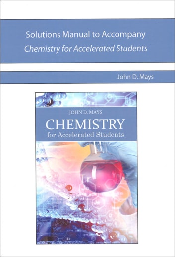 Chemistry for Accelerated Students Solution Manual