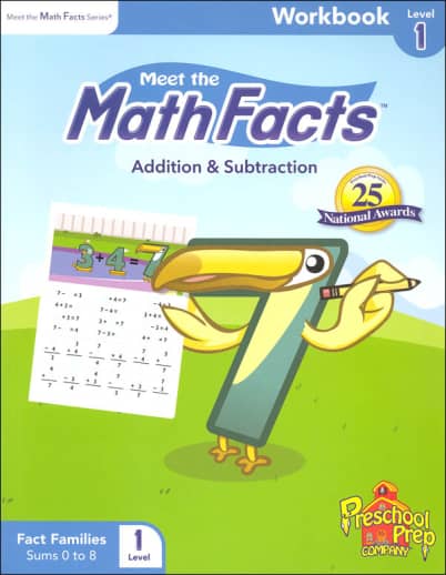Meet the Math Facts Add/Subtract Workbook 1